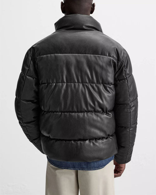 Puffer Jacket Faux Leather
