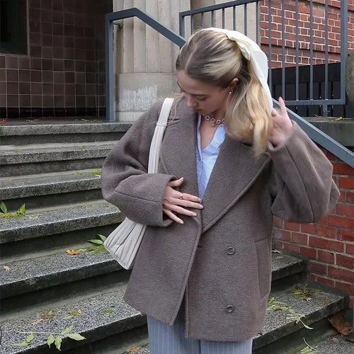 Elegant Double-Breasted Coat