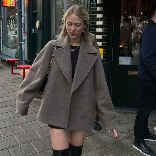 Elegant Double-Breasted Coat