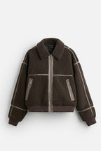 Fleece Jacket Brown
