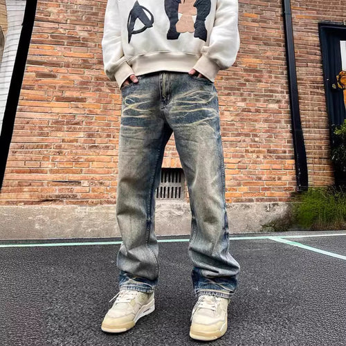 Washed Baggy Jeans