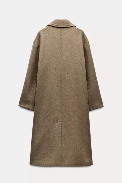 Double-Breasted Coat Beige