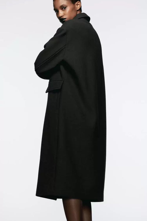 Double-Breasted Coat Beige